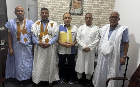 بعثة مؤسسة رسالة السلام  تبحث في موريتانيا سبل نشر السلام  في أوربا والمغرب العربي