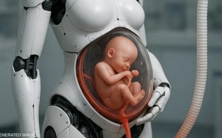 الصين تكشف عن أول روبوت مزود برحم صناعي للحمل والولادة