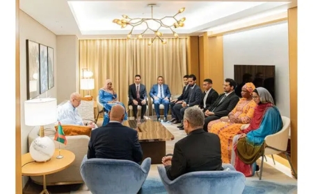 غزواني يلتقي ممثلي الجالية الموريتانية في اليابان