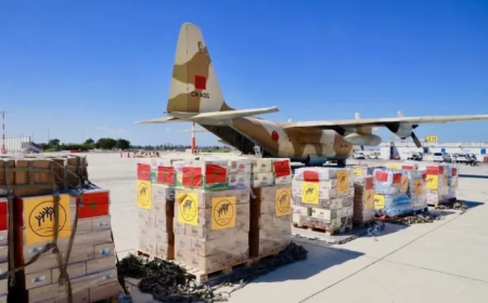 المغرب يرسل مساعدات إنسانية وطبية لسكان قطاع غزة