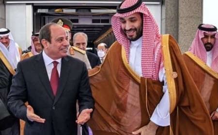 محمد بن سلمان يستقبل السيسي في نيوم