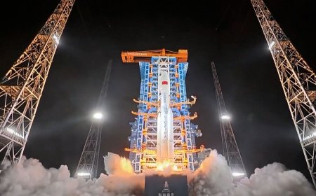 الصين تطلق مجموعة أقمار صناعية ذات مدار أرضي منخفض
