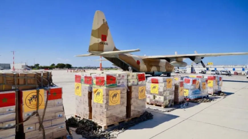 المغرب يرسل مساعدات إنسانية وطبية لسكان قطاع غزة
