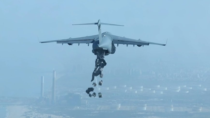 الإمارات تُنفذ الإنزال الجوي الـ79 للمساعدات الإنسانية ضمن عملية "طيور الخير" لدعم غزة