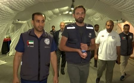 وفد من منظمة الصحة العالمية يزور المستشفى الميداني الإماراتي في قطاع غزة ويشيد بجهوده الإنسانية