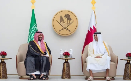 ولي العهد السعودي للشيخ تميم: ندعم إجراءات قطر لحماية أمنها
