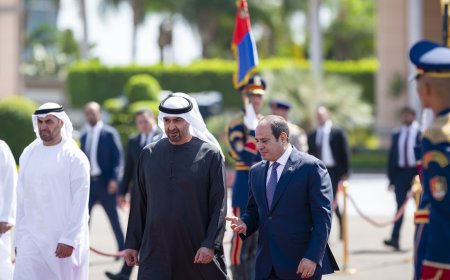 رئيس الدولة والرئيس المصري يبحثان في القاهرة العلاقات الأخوية والتطورات في المنطقة