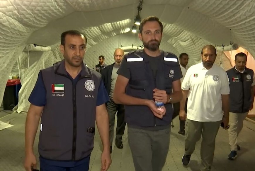 وفد من منظمة الصحة العالمية يزور المستشفى الميداني الإماراتي في قطاع غزة ويشيد بجهوده الإنسانية