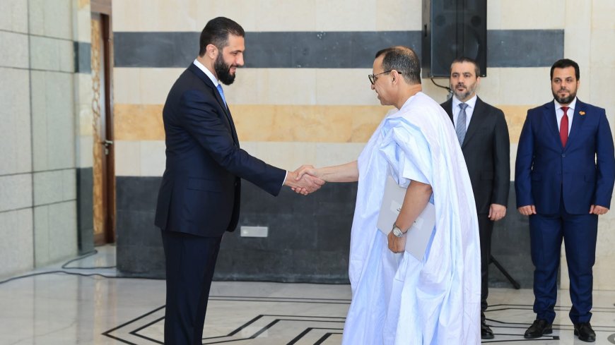 الرئيس السوري يتسلم أوراق اعتماد السفير الموريتاني الجديد