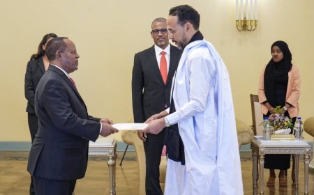 سفير موريتانيا في أثيوبيا يقدم أرواق اعتماده
