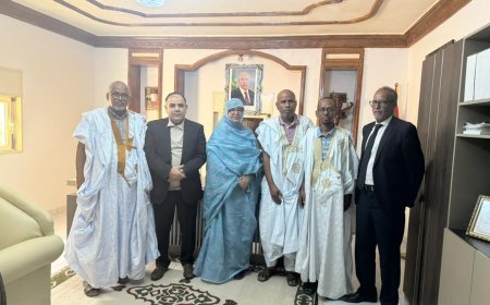وفد مؤسسة رسالة السلام بموريتانيا يلتقى مع الوزيرة مهلة منت أحمد