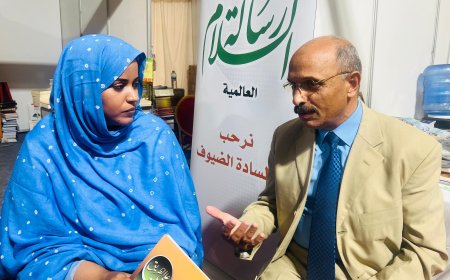 لقاء  بين د. عبد الراضي رضوان وعزة مولاي الزين حول "رسالة السلام" ومشروع المفكر على الشرفاء الفكرى 