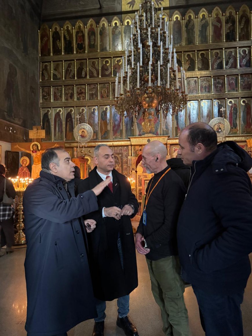 وفد مؤسسة رسالة السلام يناقش أفكار "الشرفاء الحمادي" داخل كاتدرائية القديس باسيليوس بموسكو