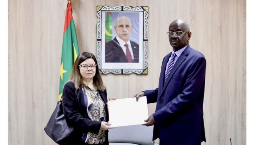 وزير الشؤون الخارجية يتسلم نسخة من أوراق اعتماد السفيرة الايطالية الجديدة