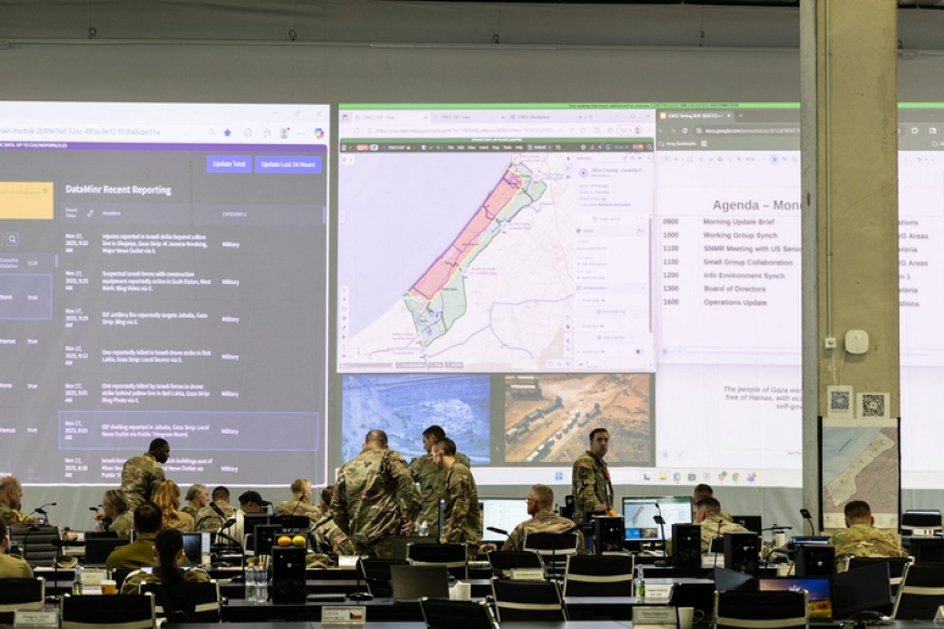 مصادر: إسرائيل تتجسس على القوات الأميركية في مركز التنسيق المدني